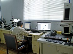 Metallographic, hardness microscope